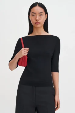 Boatneck Rib Top