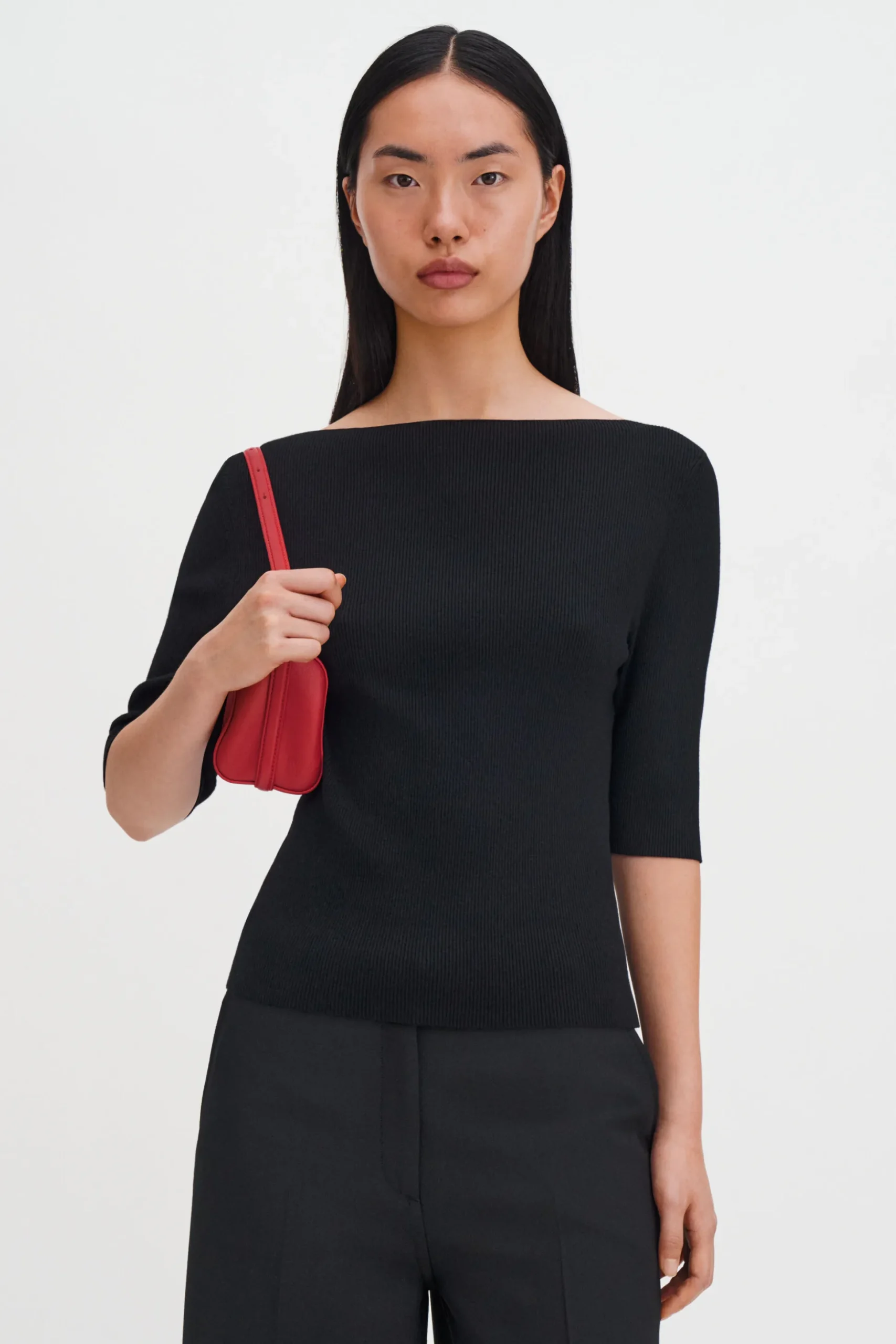 Boatneck Rib Top