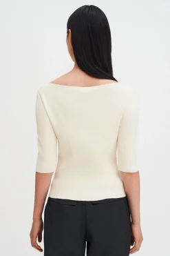 Boatneck Rib Top