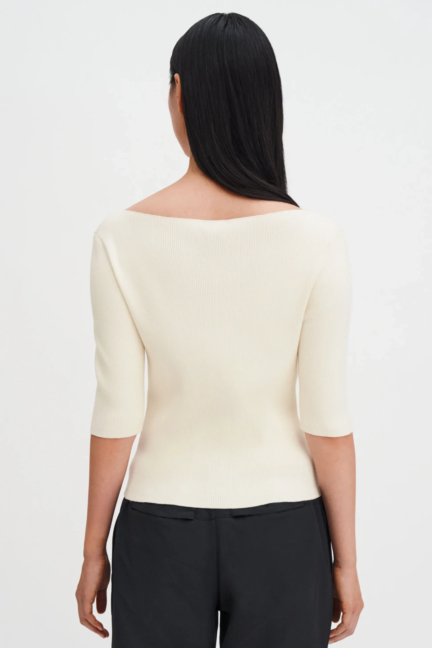 Boatneck Rib Top