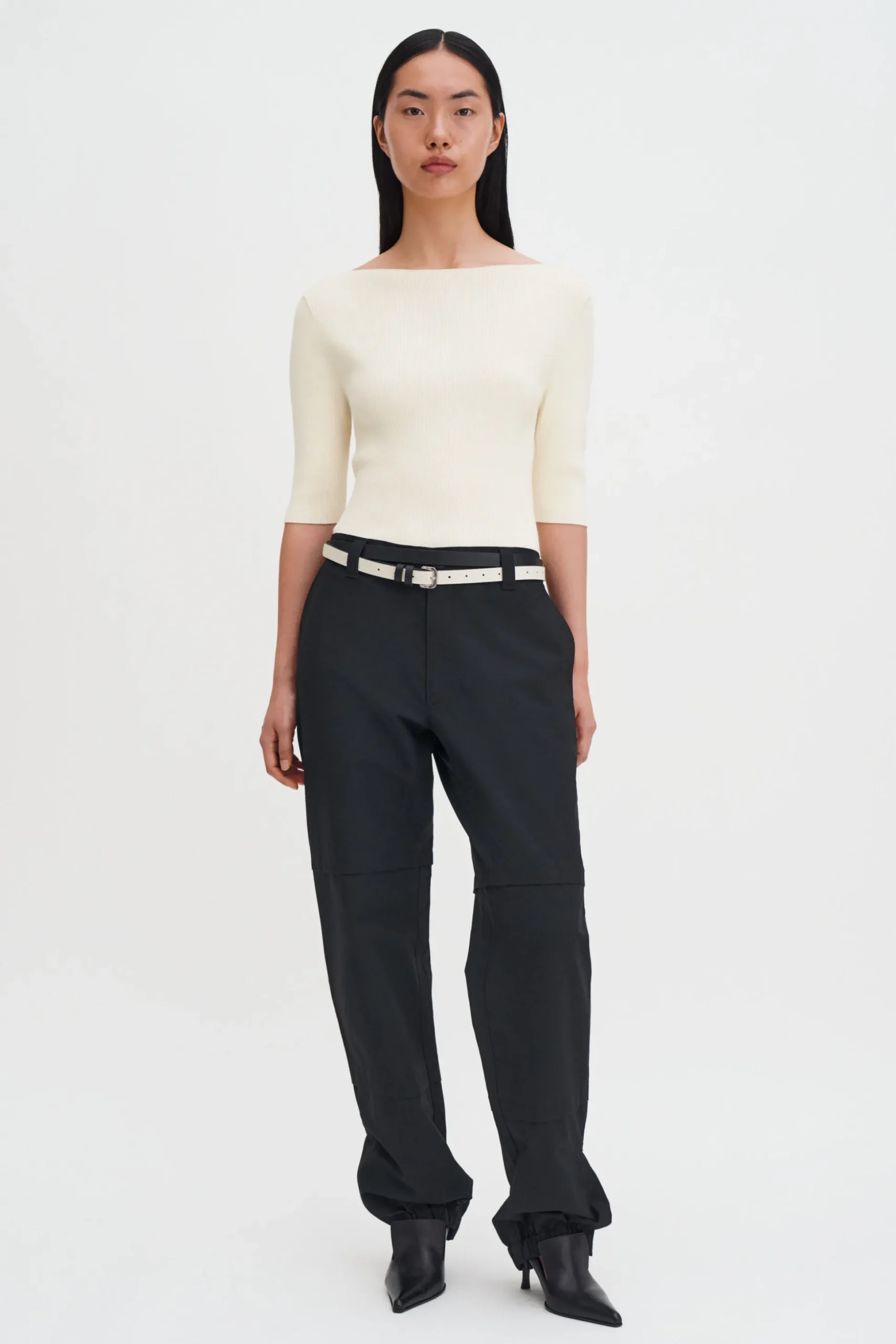 Boatneck Rib Top