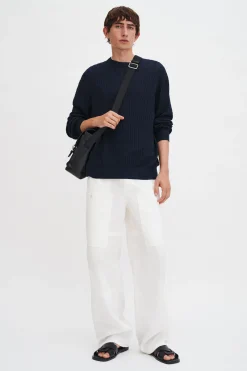 Braided Cotton Silk Sweater