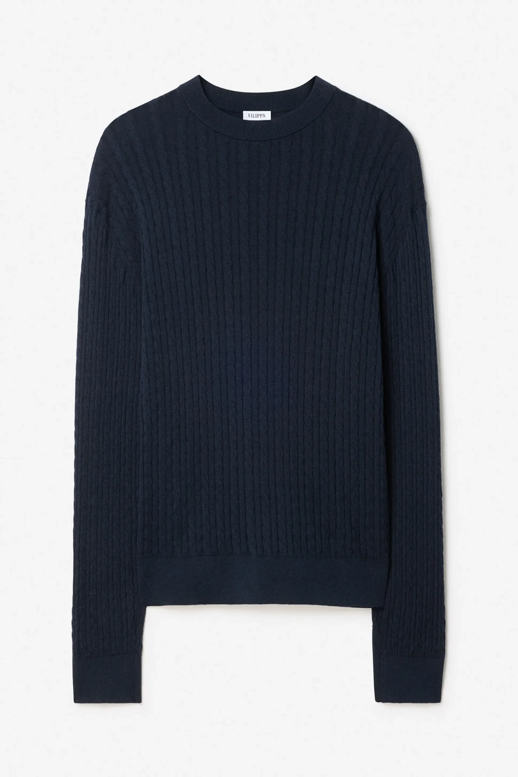 Braided Cotton Silk Sweater