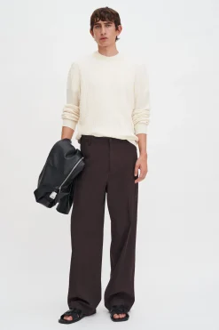 Braided Cotton Silk Sweater