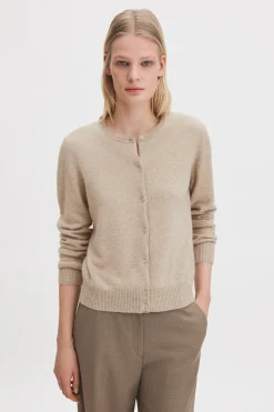 Cashmere Crewneck Cardigan
