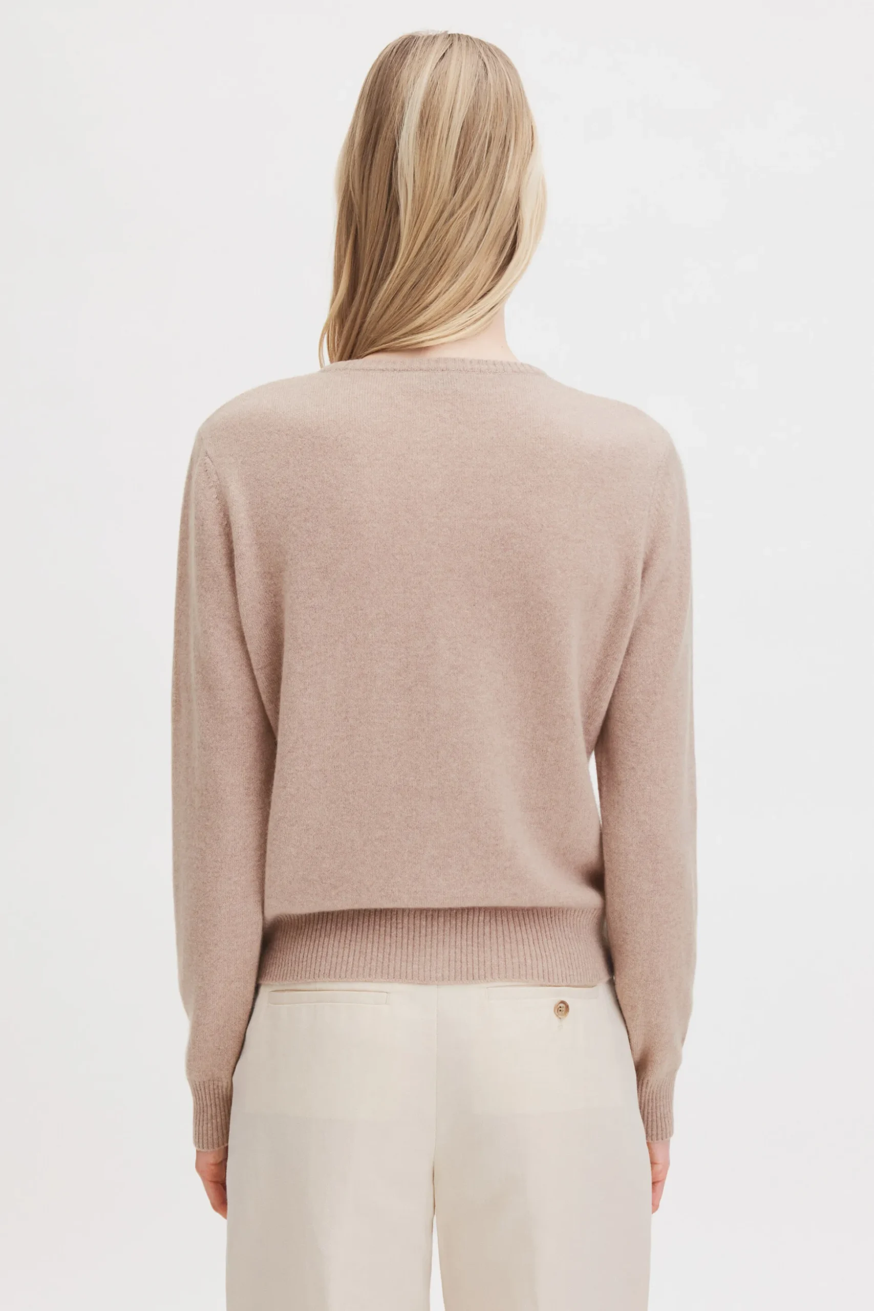 Cashmere Crewneck Cardigan