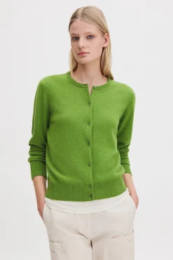 Cashmere Crewneck Cardigan