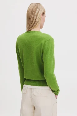 Cashmere Crewneck Cardigan