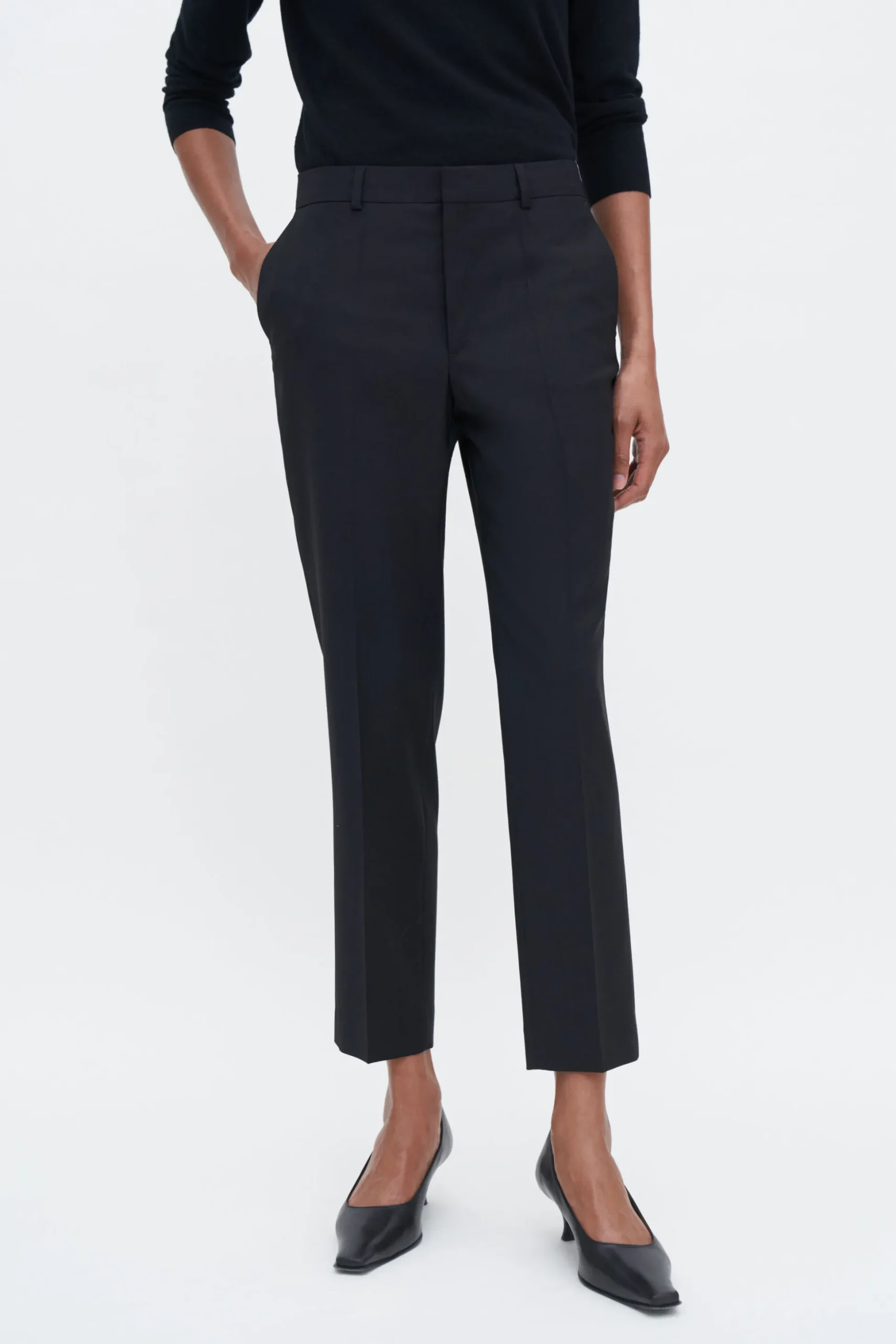 Emma Cropped Cool Wool Trouser
