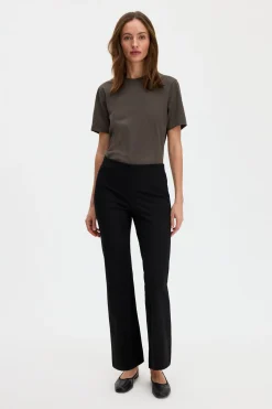 Flared Jersey Trousers