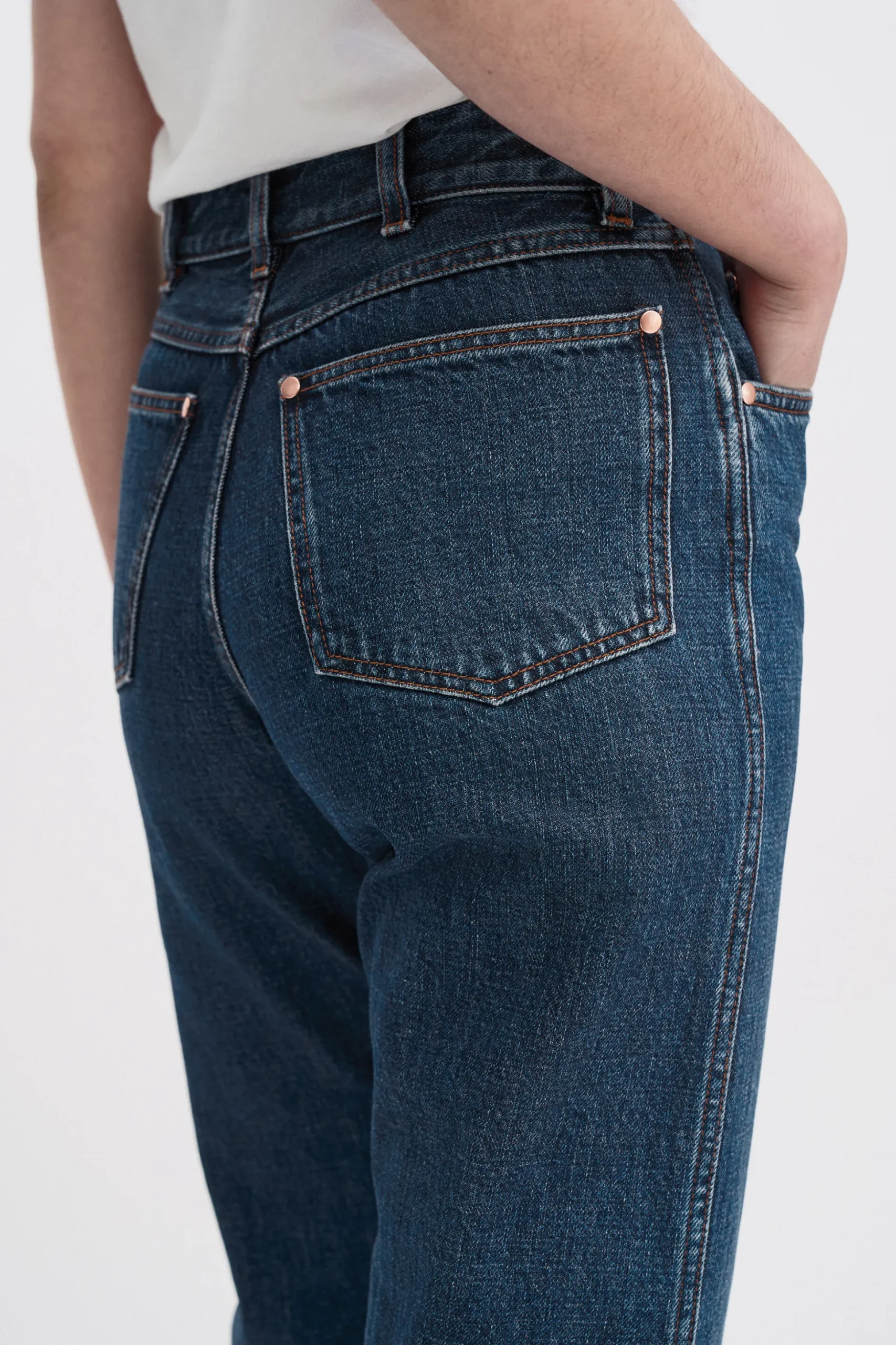 High Waisted Cropped Jeans
