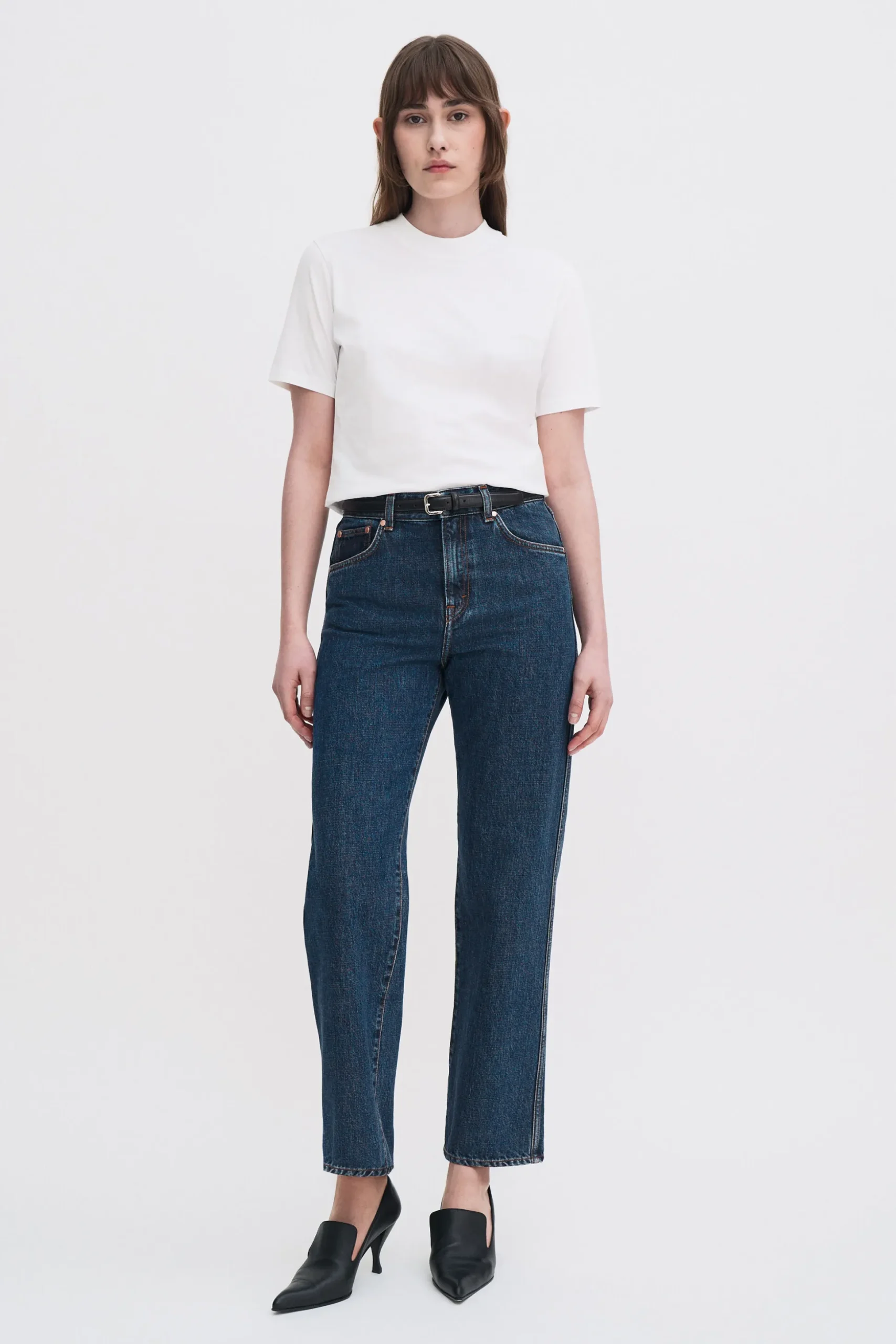 High Waisted Cropped Jeans