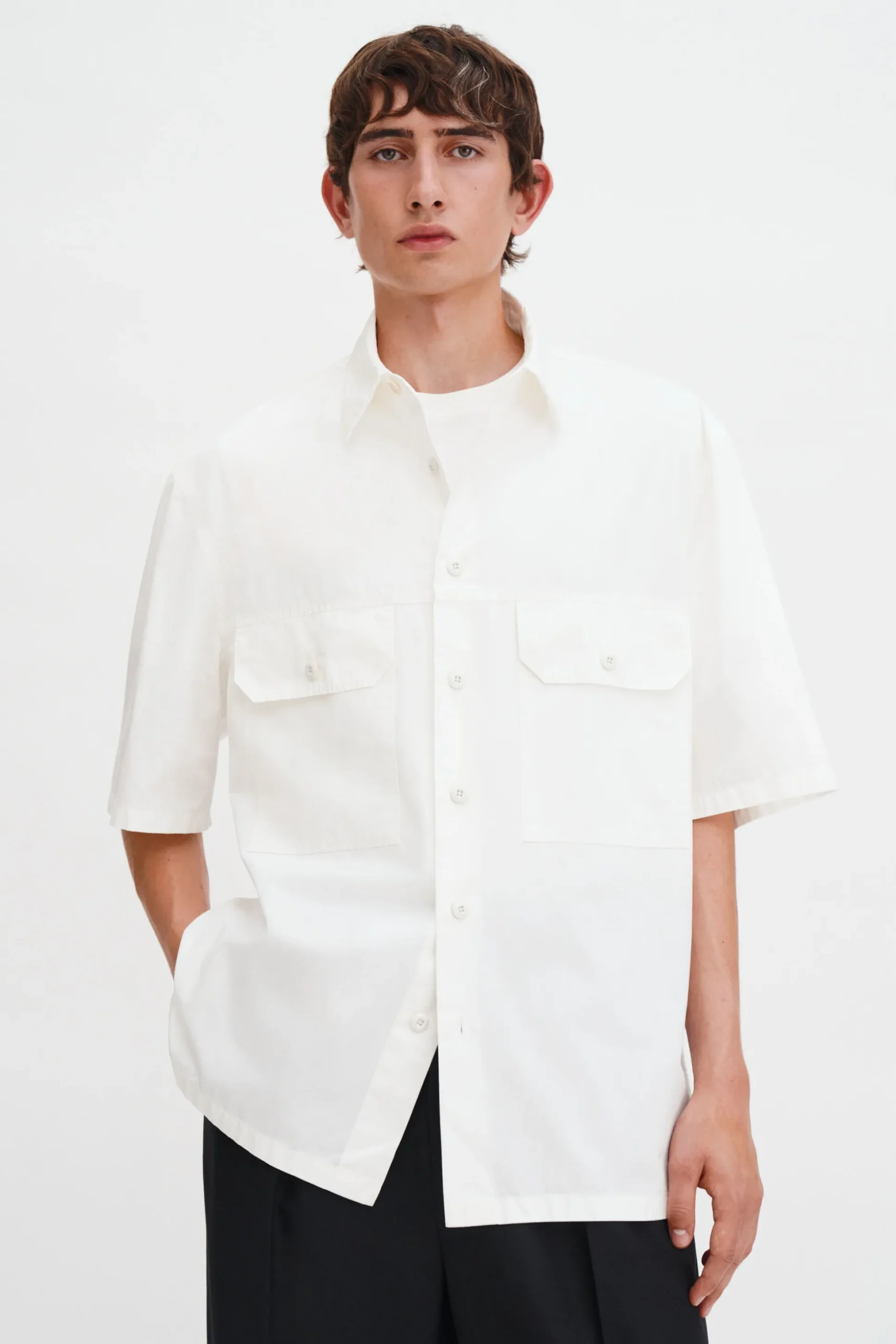 Oversized Washed Cotton Shirt