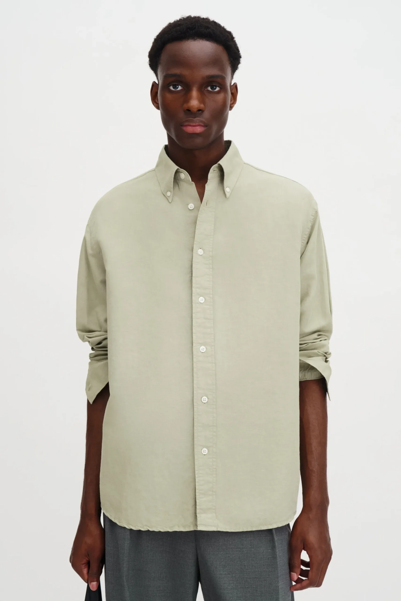 Relaxed Cotton Linen Shirt