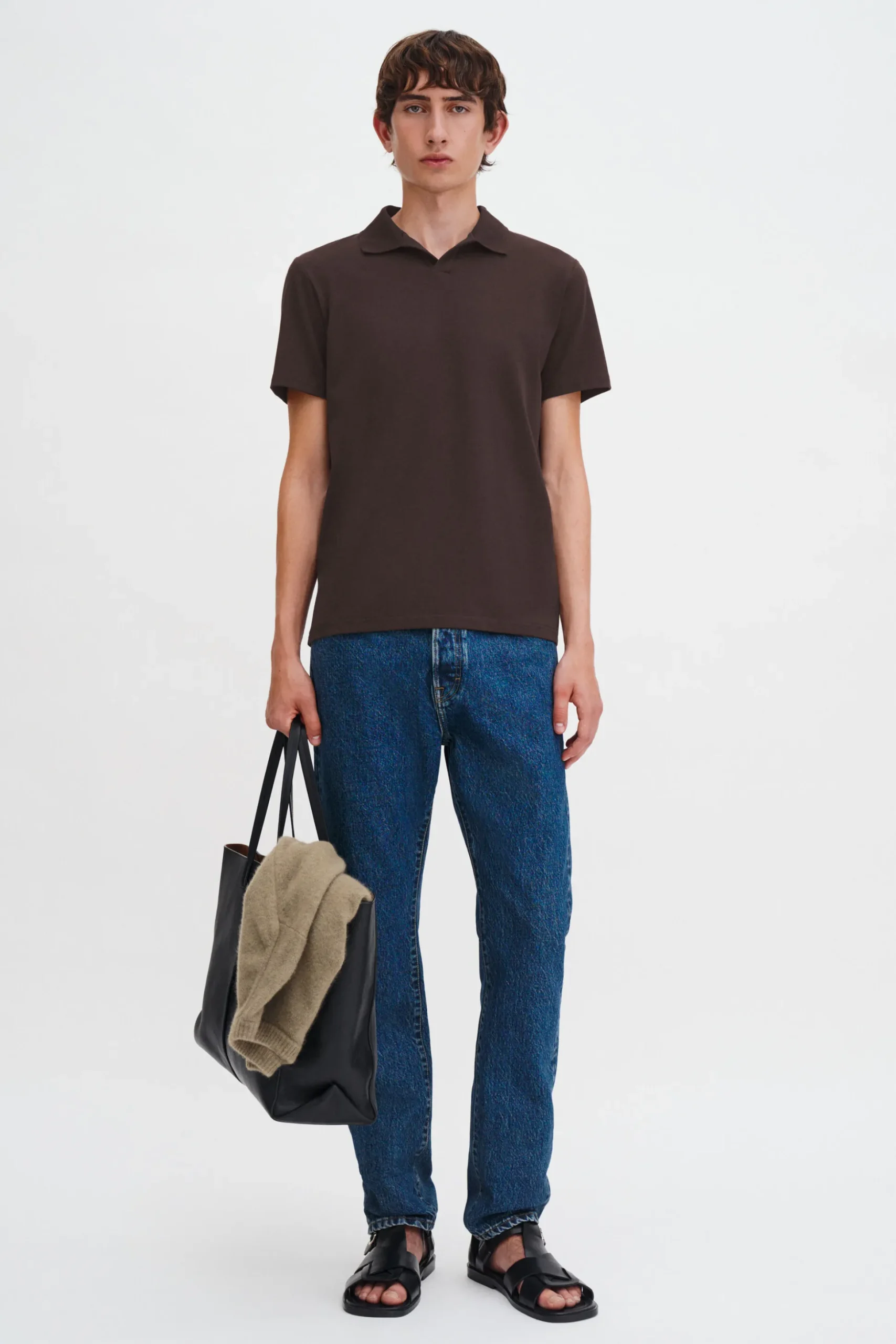 Stretch Cotton Polo T-Shirt