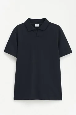 Stretch Cotton Polo T-Shirt