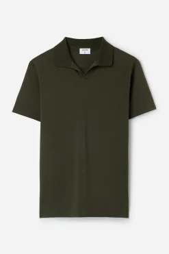 Stretch Cotton Polo T-Shirt