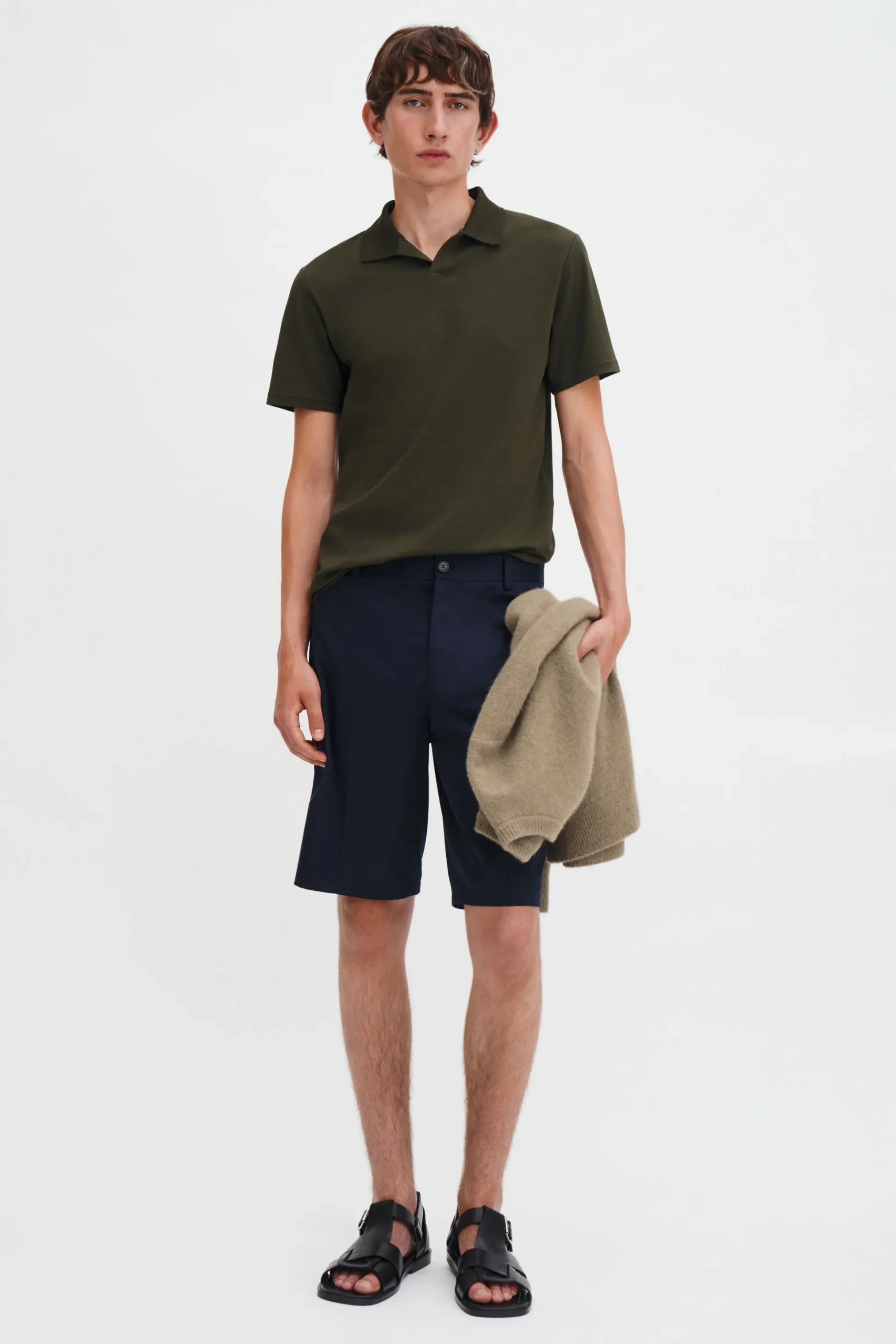 Stretch Cotton Polo T-Shirt