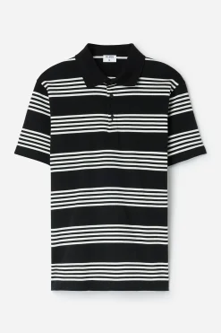 Striped Jersey Polo Shirt