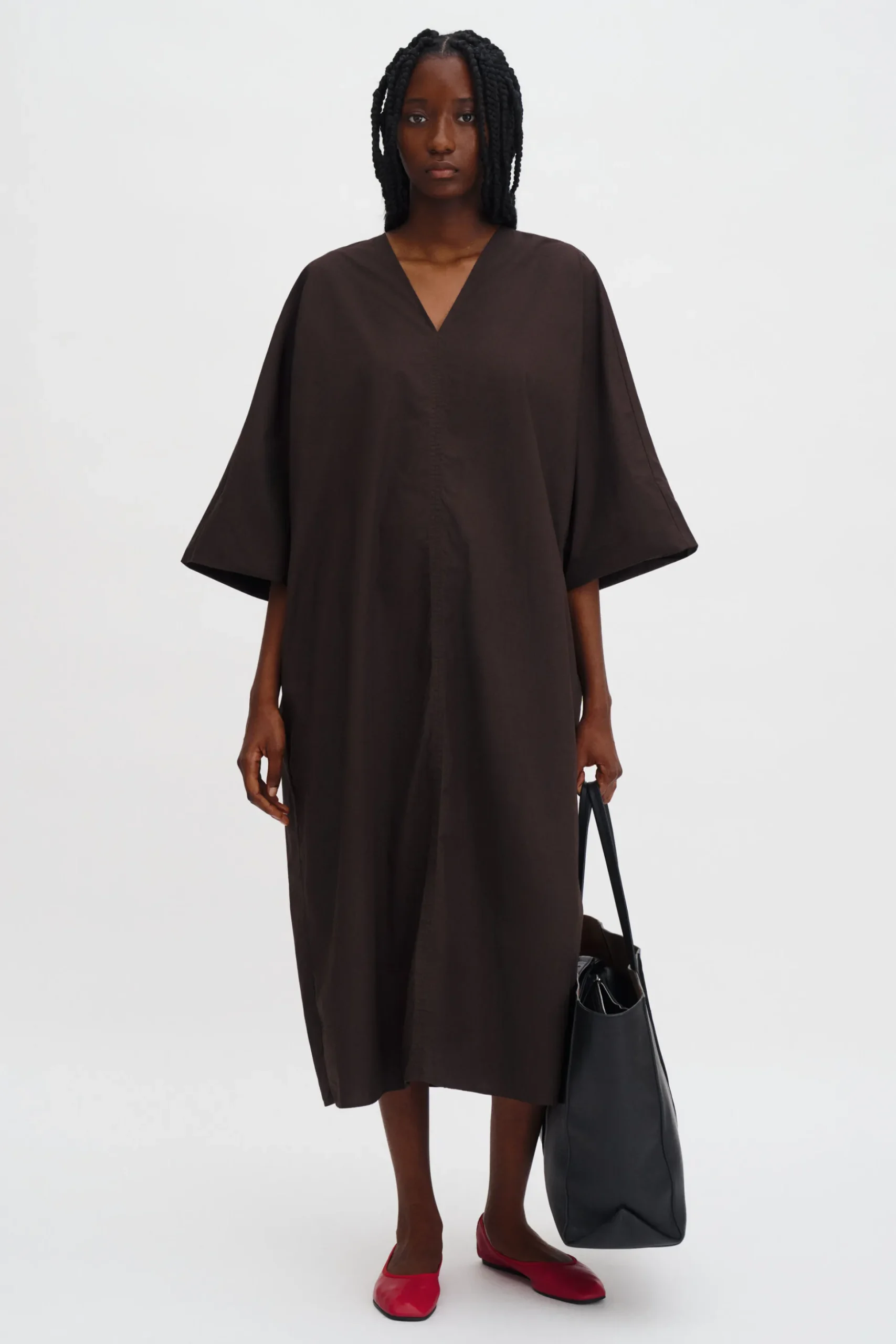 V-Neck Cotton Kaftan