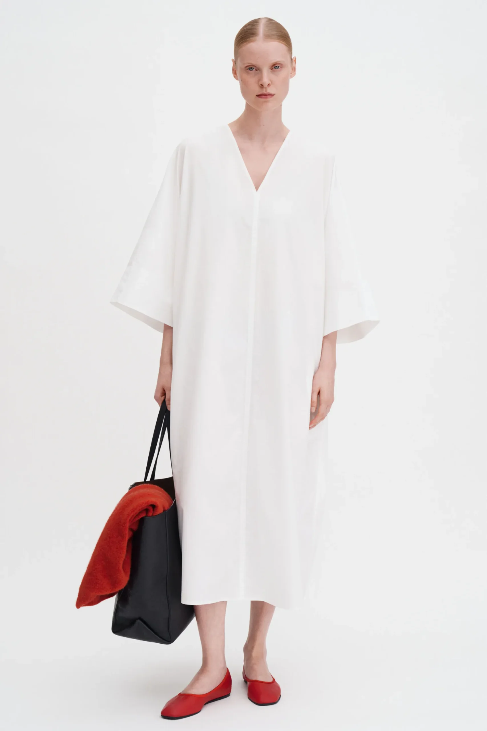 V-Neck Cotton Kaftan