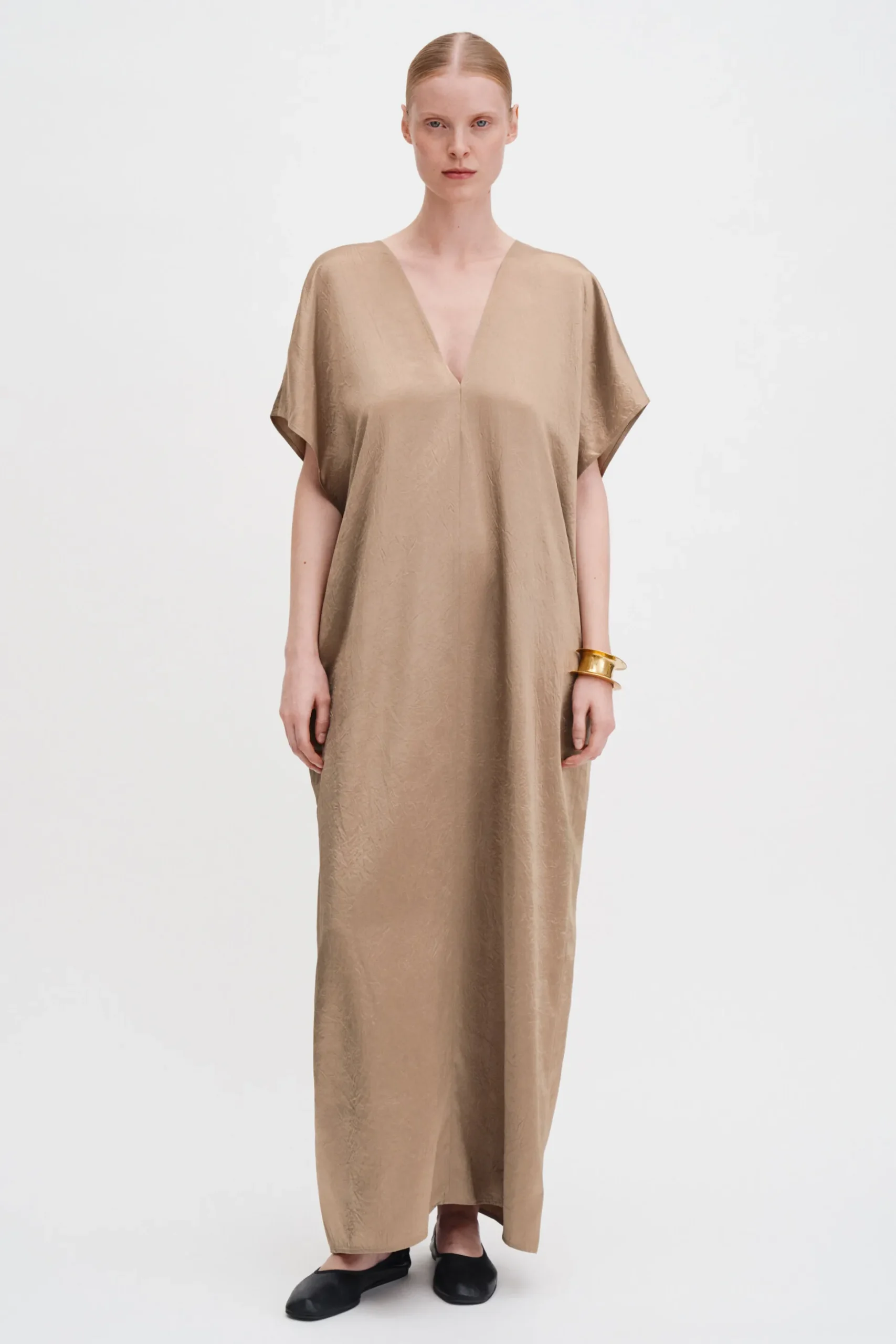 V-Neck Crinkle Kaftan