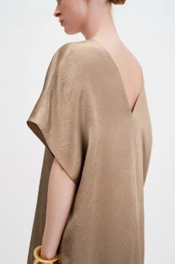 V-Neck Crinkle Kaftan