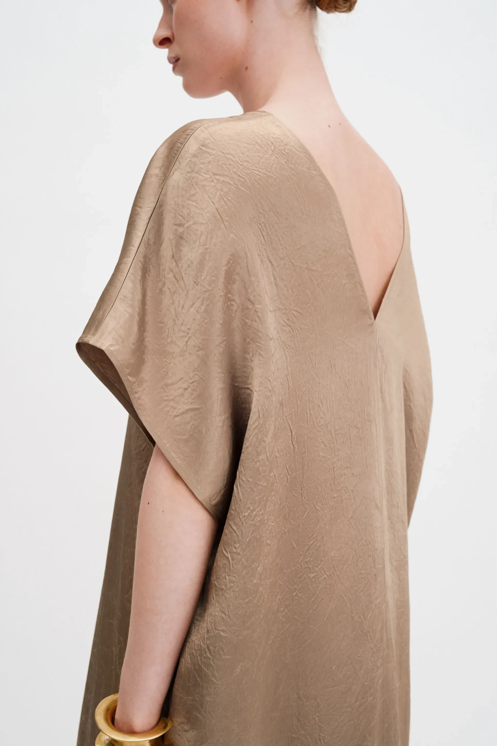 V-Neck Crinkle Kaftan