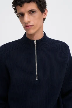 Wool Half Zip Sweater