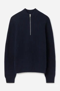 Wool Half Zip Sweater