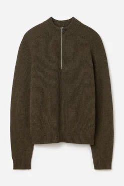 Wool Half Zip Sweater