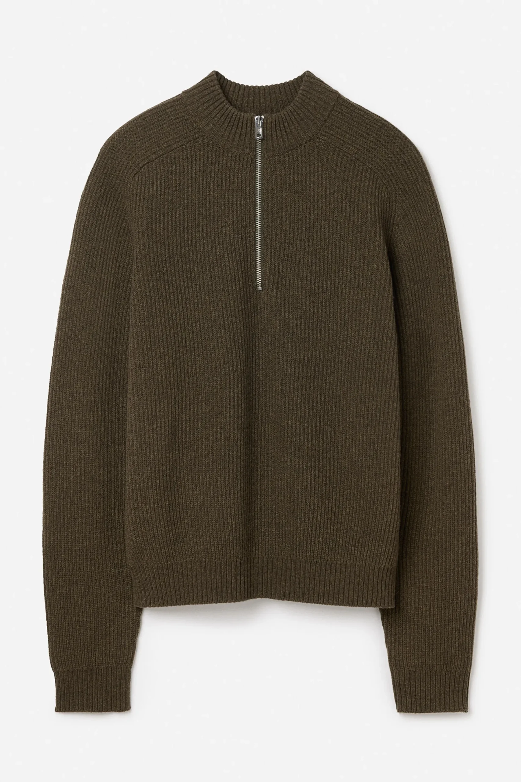 Wool Half Zip Sweater